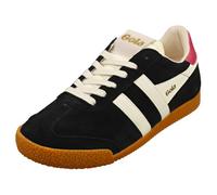 Gola Classics Elan Womens Ladies Black White Pink Retro Trainers Shoes Size 4-8
