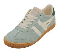 Gola Elan Womens Classic Trainers in Green Off White - 4 UK