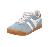 Gola Elan Womens Classic Trainers in Green Off White - 8 UK