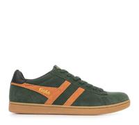 Gola Equipe II Suede CMB387NE Trainers, Dark Khaki Moody Orange Black, 10 UK