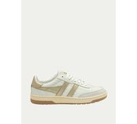 Gola Falcon Mirror Leather Trainers White Mix