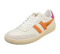 Gola Falcon Womens White Orange Fashion Trainers - 4 UK