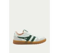 Gola female Eagle '86 Leather Trainers - White Mix, White Mix