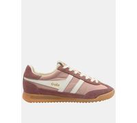 Gola Firefly Suede Lace Up Trainers Pink Mix