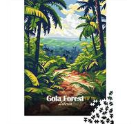 Gola Forest Liberia Illustration 70x50cm 1000pcs Jigsaw Puzzle, 1000 Piece