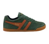 Gola Harrier Suede Trainer CMA192NU, Trainers, Evergreen Moody Orange Navy, 6 UK