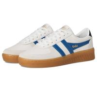 Gola Grandslam Elite CLB621 Womens Leather Fashion Trainers White/Sapphire/Navy/Gum