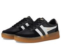 Gola Grandslam Elite CLB621 Womesn Leather Fashion Trainers Black/White/Chalk Pink/Gum Leather Womens Fashion Trainers Standard Fit 4