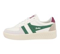 Gola Women's Grandslam Trident Sneaker, White/Emerald/Cerise, 8.5