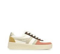 Gola Grandslam Quadrant CLB207LU Women's Trainers, Off White Gold Terracotta Mustard, 7 UK