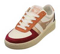 Gola Grandslam Quadrant Womens Fashion Trainers in Off White Cerise - 4 UK
