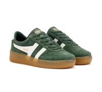 Gola Grandslam Womens Fashion Trainers in Green Off White - 6 UK