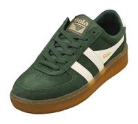 Gola Grandslam Womens Fashion Trainers in Green Off White - 7 UK
