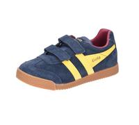 Gola Harrier 2v Navy Suede Kids Boys Trainers CKA192-EY