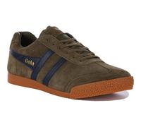 Gola Harrier Classics Mens Retro Khaki Sneakers Lace Up Trainers Shoes Size 8-12