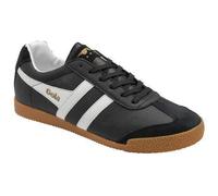 Gola Harrier Leather Classics Mens Black White Sneakers Trainers Shoes Size 8-12