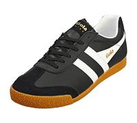 Gola Harrier Leather Fashion SneakersMen, Black White White, 9.5 UK