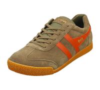 Gola Harrier Mens Classic Trainers in Khaki Orange - 8 UK