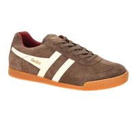 Gola Harrier Men's Otter-Off-White-Deep-Red Trainers