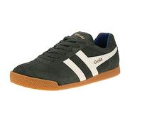 Gola Harrier Men's Trainers Dark Khaki Off-White-Navy-Blue, Dark Khaki Off White Navy Blue, 42 EU