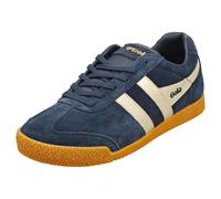 Gola Harrier Mirror Womens Classic Trainers in Navy Gold - 3 UK