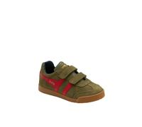 Gola Harrier Strap' Suede Kids Strap Trainers in Khaki | Size: Infant 13 Gola Khaki Infant 13