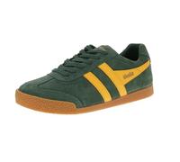 Gola Harrier Suede CMA192NI Trainers, Evergreen/Sun, 8 UK, Men's