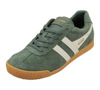 Gola Harrier Womens Classic Trainers in Green Off White - 5 UK