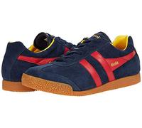 (5) Gola Harrier Womens Classic Trainers in Navy Sun Red