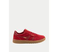 Gola Hawk Suede '86 Lace Up Trainers Red Mix