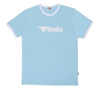 Gola Logo Print Ringer T-Shirt Sky Blue in White | Size: XL Gola White XL