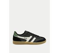 Gola male Viper Leather Lace Up Trainers - 9 - Black Mix, White Mix,Black Mix