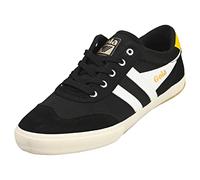 Gola Men's Badminton Mesh Sneaker, Black/White/Sun, 10 UK