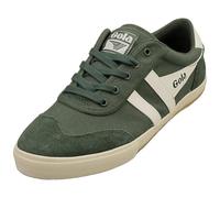 Gola Men's Badminton Sneaker, Evergreen/Off White, 10