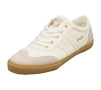 Gola Men's Badminton Sneaker, Off-White/Off-White/Gum, 8 UK