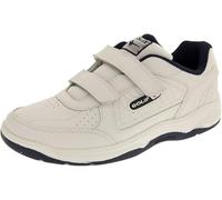 Gola Mens Belmont Wide Fit Coated Leather Trainers (White Leather, Numeric_7)