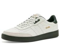 Gola Mens Contact Leather, White/White/Dark Khaki, 12