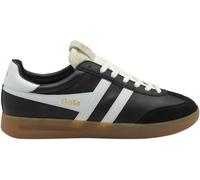 Gola Men's Cyclone Leather, Black/White/Gum, 10