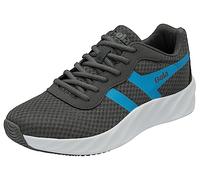 Gola Men's Draken Road Running Shoe, Charcoal/Process Blue, 12 UK