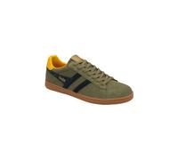 Gola Men's 'Equipe Suede II' Suede Lace-Up Trainers in Khaki | Size: 8 Gola Khaki 8