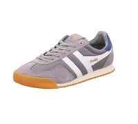 Gola Men's Europa Sneaker, Cement/White/Marine Blue, 11 UK
