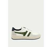Gola Men's Grandslam Classic Leather Trainers - 9 - Green Mix, White Mix,Green Mix
