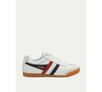 Gola Men's Harrier Leather Stripe Trainers - 6 - White Mix, White Mix