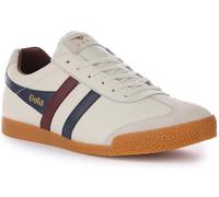 Gola Men's Harrier Leather Trainers, Off White Navy, 12 UK