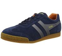 Gola Men's Harrier Sneaker, Navy/Ash/Moody Orange, 8 UK