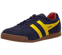 Gola Men's Harrier Suede Low-Top Sneakers, Blue (Navy/Sun/Red Py), 9 UK (43 EU)