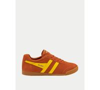 Gola Men's Harrier Suede Stripe Trainers Orange Mix