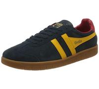 Gola Men's Hurricane Suede Sneaker, Navy/Sun/Deep Red/Gum, 10 UK