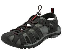 Gola Mens Shingle 4 Walking Shoe, Black Grey Red, 8 UK