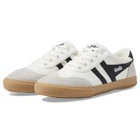 Gola Men's Badminton Sneaker, Off-White/Black/Gum, 9 UK
